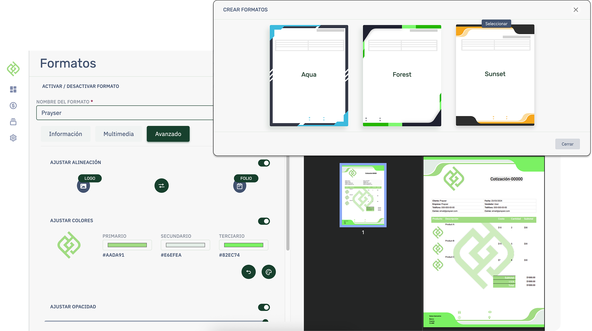 Plantillas Personalizadas Prayser